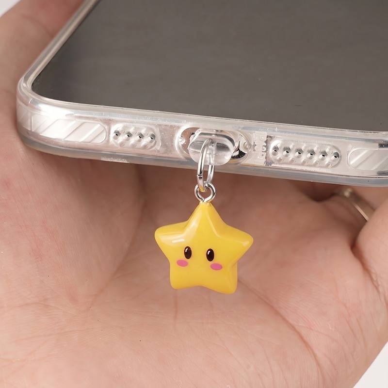 Yellow Phone Accessories - Acessórios Decorativos para Telefone em Forma