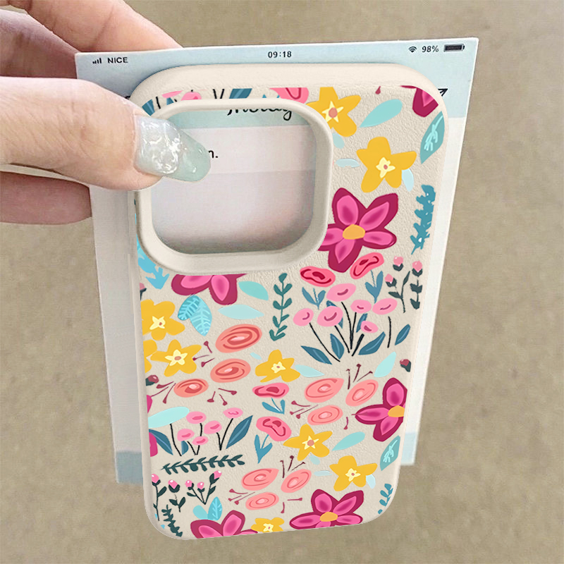 Phone Accessories List - Flores coloridas caso de telefone para