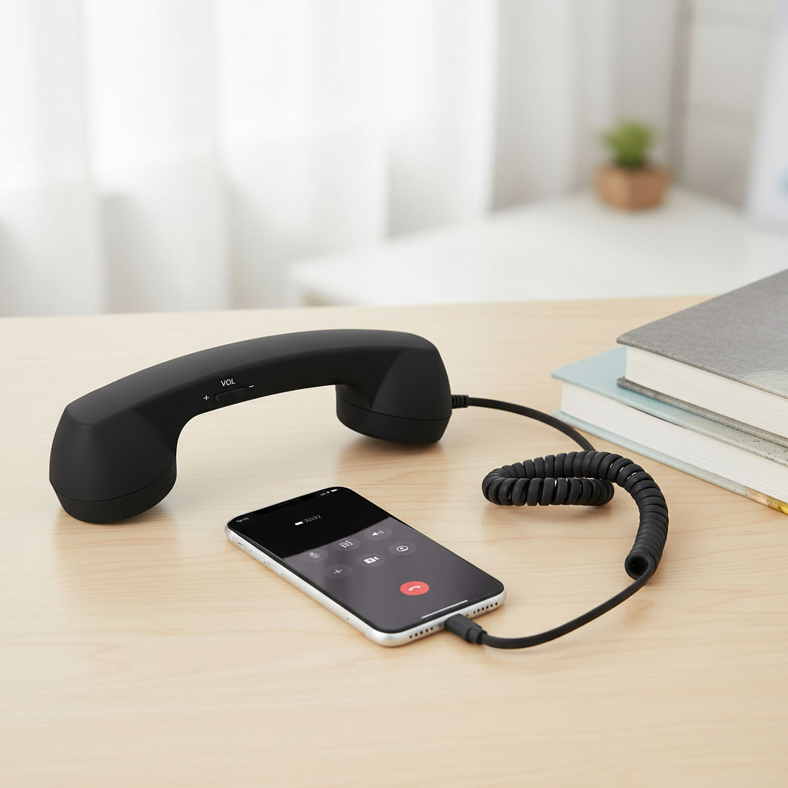 Retro Handset Phone - Fone de Ouvido Retrô Tipo-C para