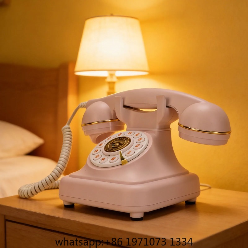 Retro Handset Phone - 【Novo】Telefone Fixo Bluetooth Retrô com Viva-Voz
