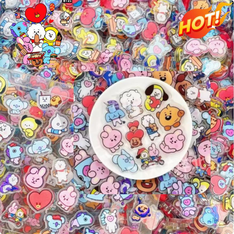 Phone Accessories Toys - 100 Mini Placas de Acrílico BT21: