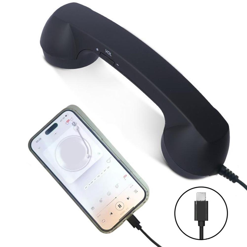 Retro Handset Phone - Aparelho para celular retrô tipo-c, suprimentos