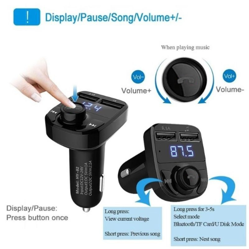 Transmissor FM Bluetooth Carre - Phone Accessories You Need avaliação e preço