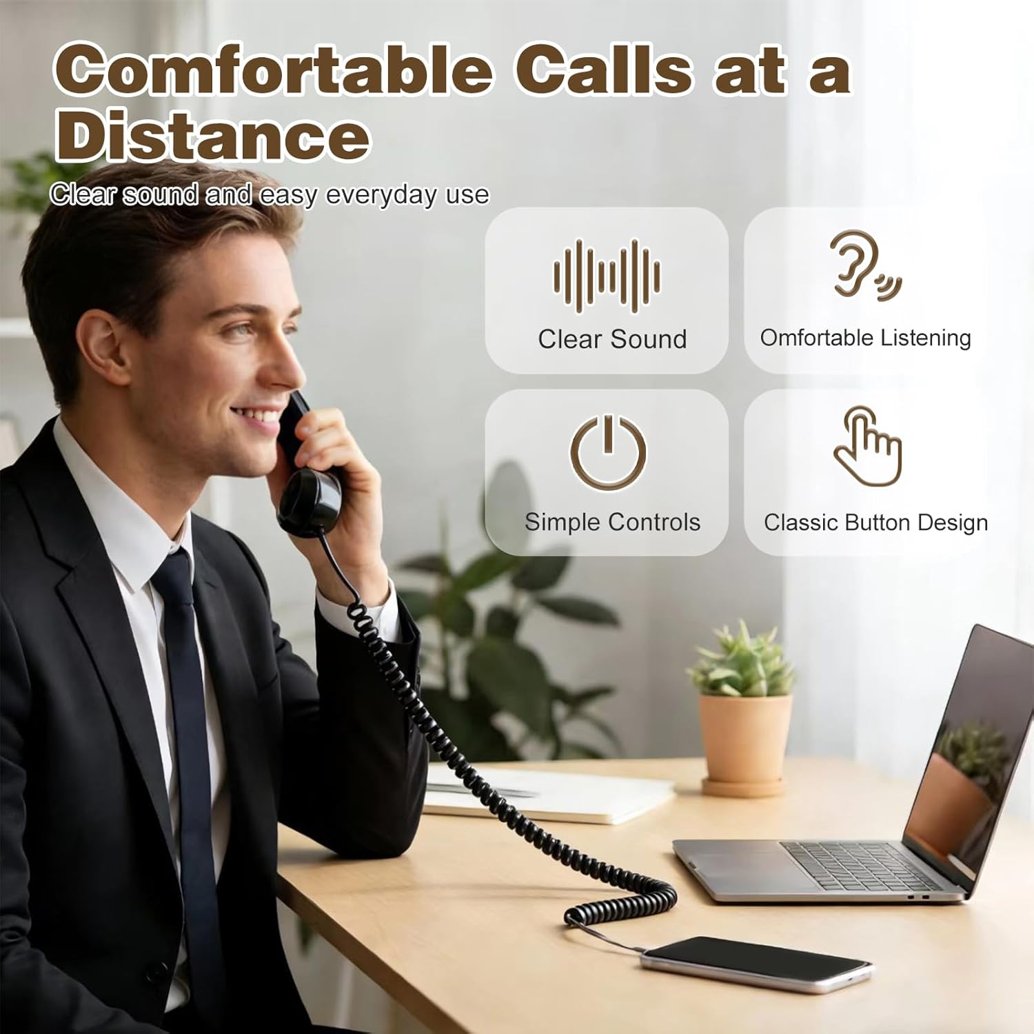 Telefone Retro para Celulares, - Retro Handset Phone avaliação e preço