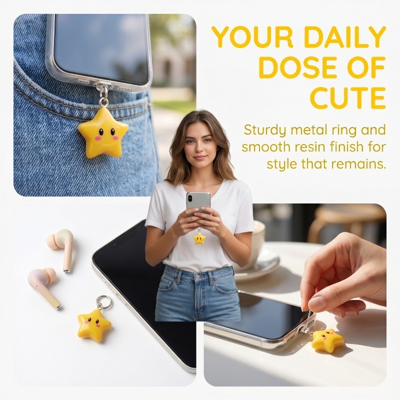 Acessórios Decorativos para Te - Yellow Phone Accessories avaliação e preço