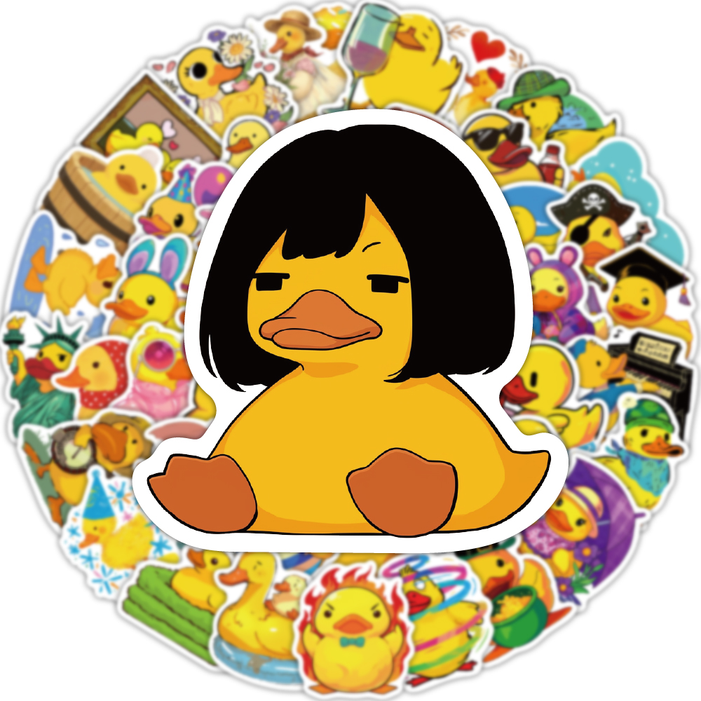 50 pçs bonito pato amarelo cri - Yellow Phone Accessories avaliação e preço