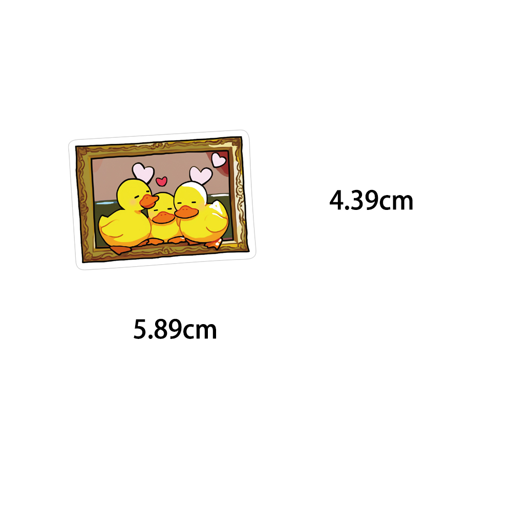 50 pçs bonito pato amarelo cri - Yellow Phone Accessories avaliação e preço
