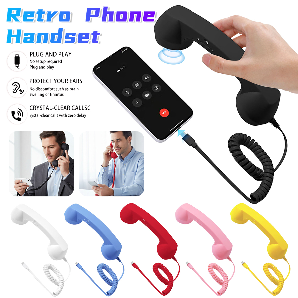 Tipo c universal retro telefon - Retro Handset Phone avaliação e preço
