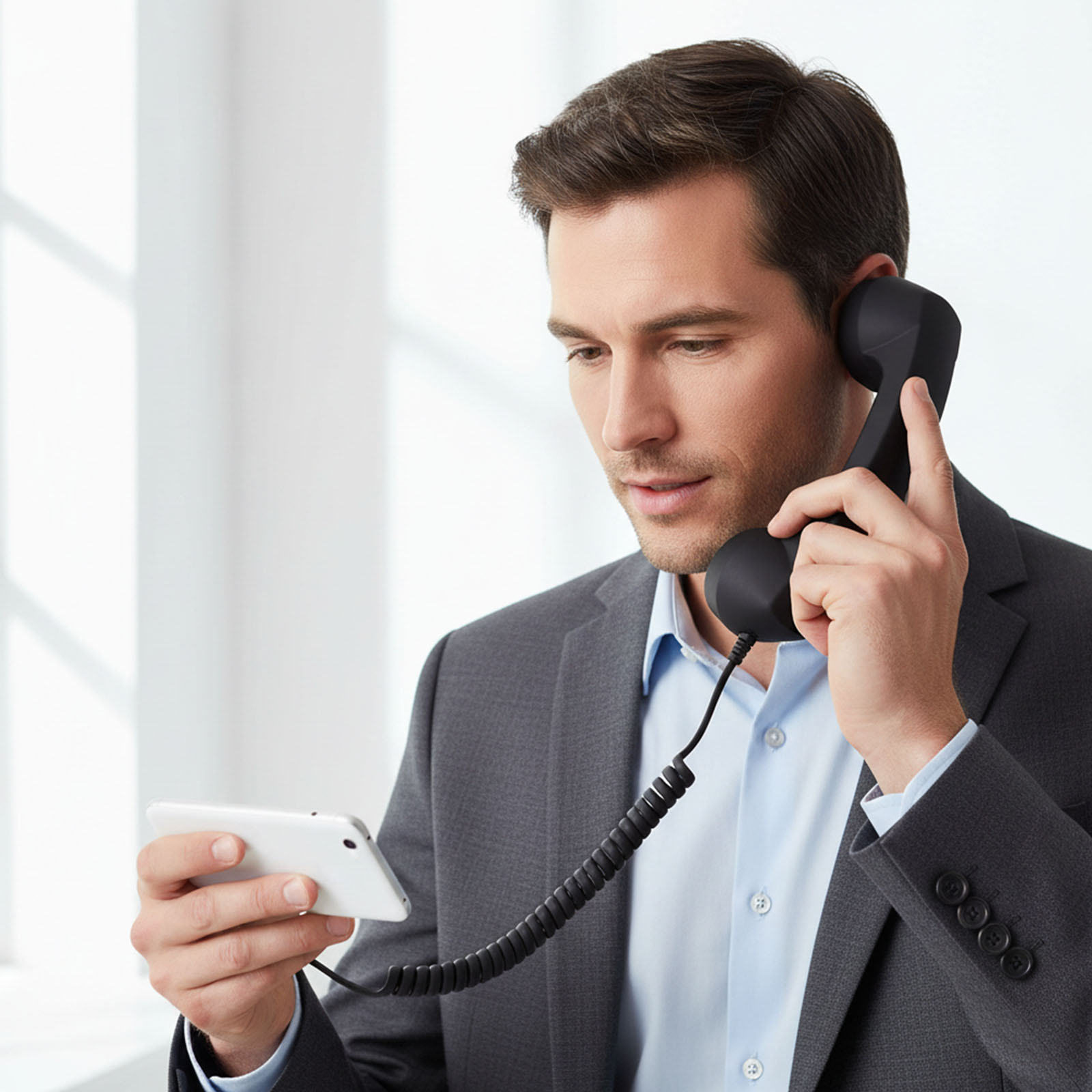 Fone de Ouvido Retrô Tipo-C pa - Retro Handset Phone avaliação e preço