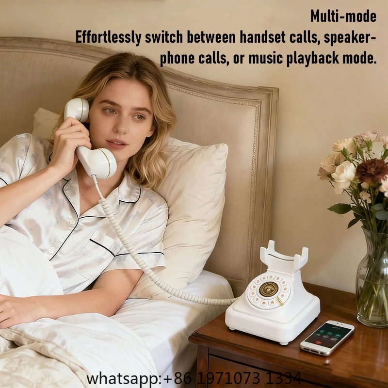 【Novo】Telefone Fixo Bluetooth  - Retro Handset Phone avaliação e preço