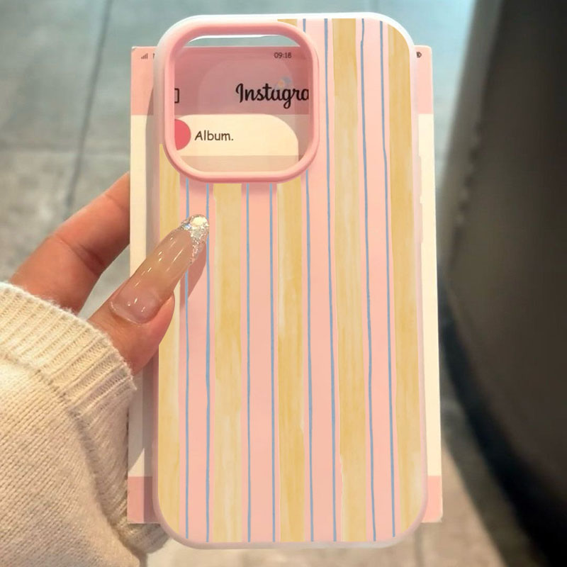 Elegante amarelo listrado caso - Yellow Phone Accessories avaliação e preço