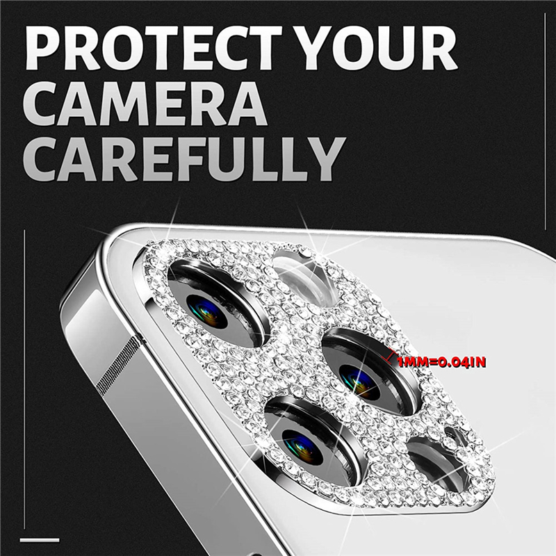 Glitter diamante lente da câme - Quality Phone Accessories avaliação e preço