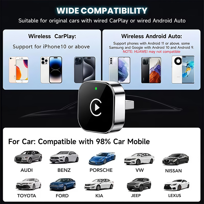 Adaptador CarPlay Sem Fio 2 em - Quality Phone Accessories avaliação e preço