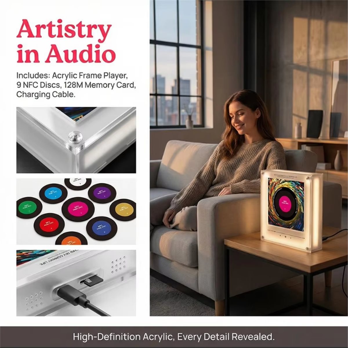 DTC5 NFC Touch Song Player com - Phone Accessories You Need avaliação e preço
