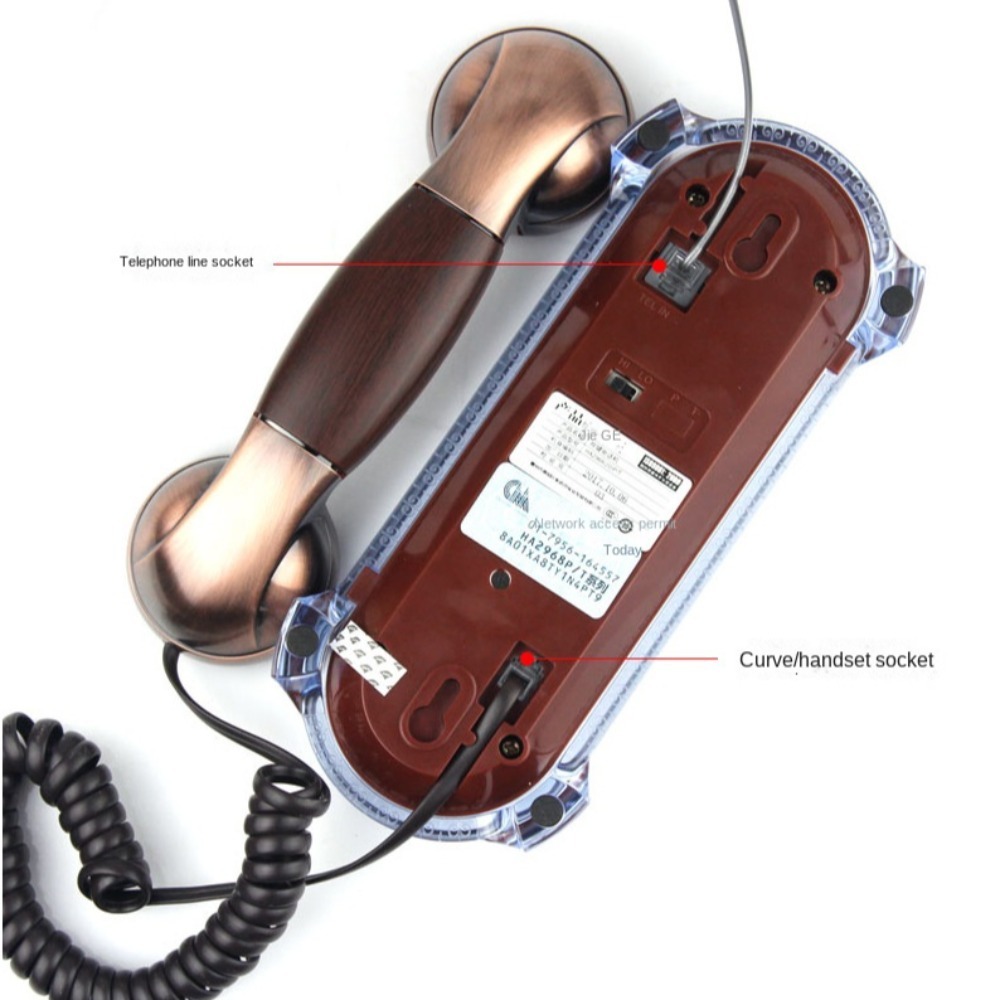 NOVO Telefone Fixo de Parede c - Retro Handset Phone avaliação e preço